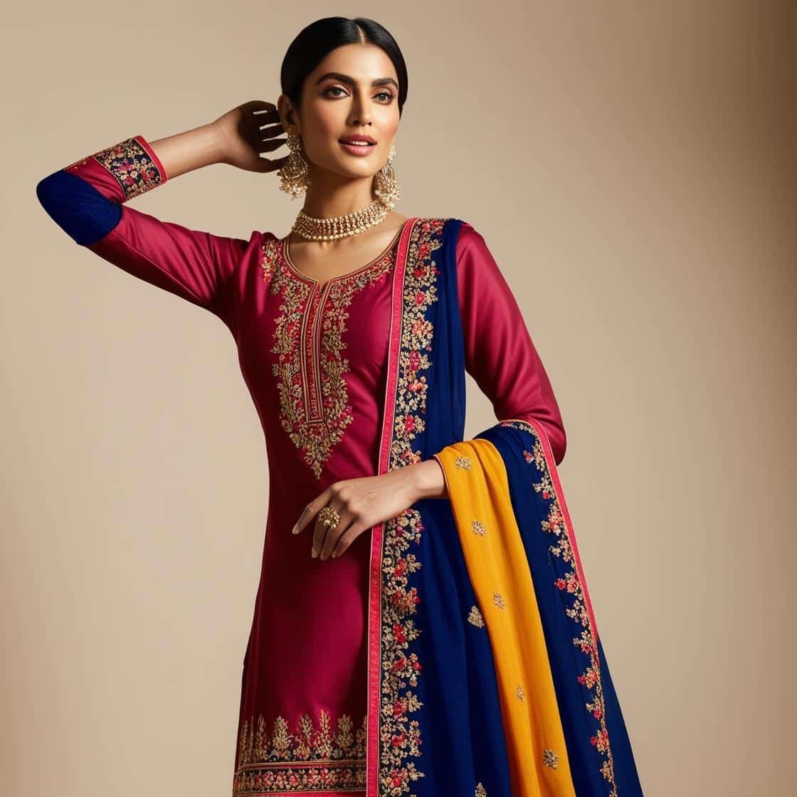 Indian woman wearing Suit & Kurtis