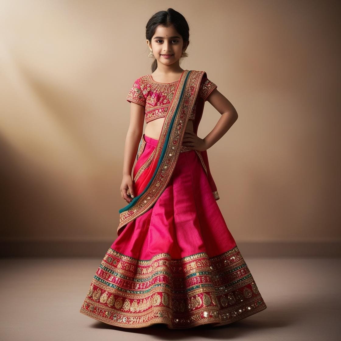 Indian girl wearing Lehanga